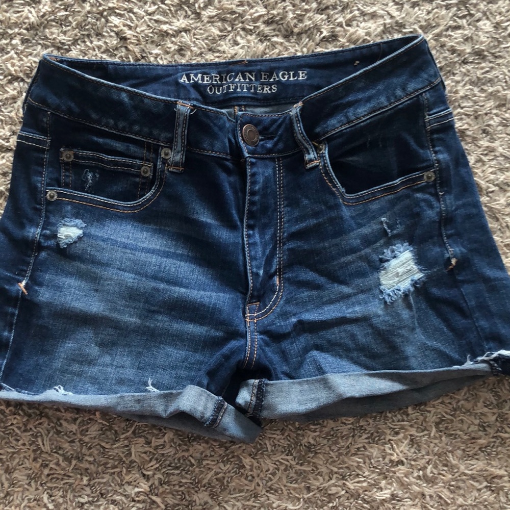 American Eagle High-Rise Super Stretch Jean Shorts